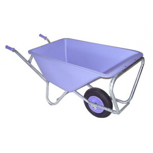 KRUIWAGEN FORT 160L LAVENDEL, HDPE BAK, VERZINKT ONDERSTEL KRUIWAGEN FORT 160L LAVENDEL, HDPE BAK, VERZINKT ONDERSTEL