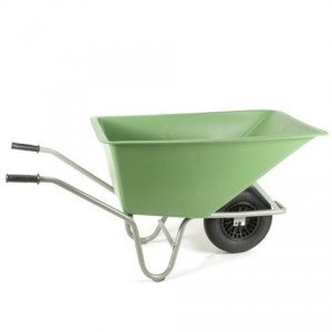 Kruiwagen Forza 160L HDPE Bak Gelakt onderstel 1-Wiel Kruiwagen Forza 160L HDPE Bak Gelakt onderstel 1-Wiel