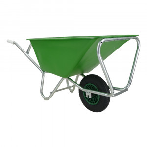 Fort Kruiwagen 160L Groen HDPE Bak Verzinkt onderstel 1 Wiel Fort Kruiwagen 160L Groen HDPE Bak Verzinkt onderstel 1 Wiel