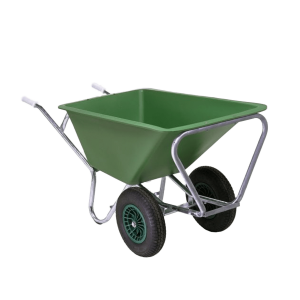 Kruiwagen Kunststof bak 160 liter 2 wielen B-keus Kruiwagen Kunststof bak 160 liter 2 wielen B-keus