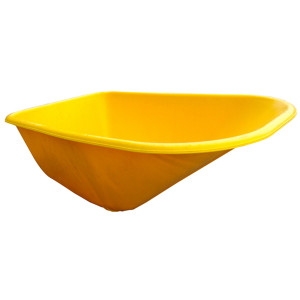 BAK VOOR KRUIWAGEN KUNSTSTOF GEEL, 100L (SMB) BAK VOOR KRUIWAGEN KUNSTSTOF GEEL, 100L (SMB)