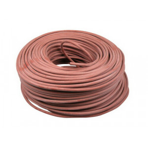 Silicone kabel 2x1mm² per meter Rood 180 Graden