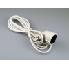 VERLENGSNOER 3 METER 3X1.0MM + RA WIT