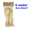 VERLENGSNOER 5 METER 3X1.0MM + RA WIT