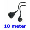 ALT. 41336 VERLENGSNOER 10 METER 3X1MM + RA ZWART