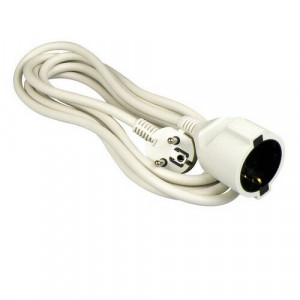 VERLENGSNOER 3 METER 3X1.5MM + RA WIT VERLENGSNOER 3 METER 3X1.5MM + RA WIT