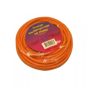 Verlengsnoer 10 meter 2x1MM H05VV-F oranje Verlengsnoer 10 meter 2x1MM H05VV-F oranje