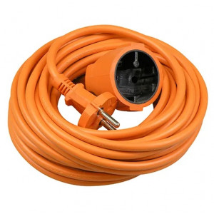 Verlengkabel 10 meter 2 x1,5 mm H05VV oranje Verlengkabel 10 meter 2 x1,5 mm H05VV oranje
