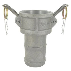 Camlock C 2 1/2" tule alu 63mm tule moeder deel Camlock C 2 1/2" tule alu 63mm tule moeder deel