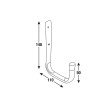 Gereedschaphaak M:140x114x115