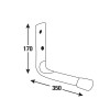 Gereedschaphaak M:350x170