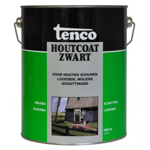 TENCO HOUTCOAT ZWART 5LTR