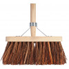 Bezem bruin 28cm, incl steel 140cm
