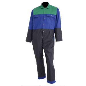 MELKERSOVERALL IMPORT BLAUW/GROEN, MAAT S MELKERSOVERALL IMPORT BLAUW/GROEN, MAAT S