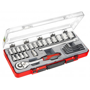 DOPSLEUTELSET PROFI 1/2 25DLG DOPSLEUTELSET PROFI 1/2 25DLG
