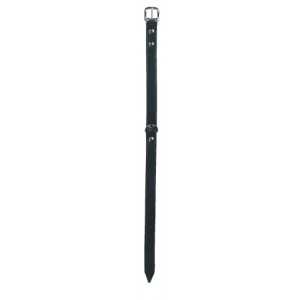 HONDENHALSBAND LEER 18MM, ZWART HONDENHALSBAND LEER 18MM, ZWART