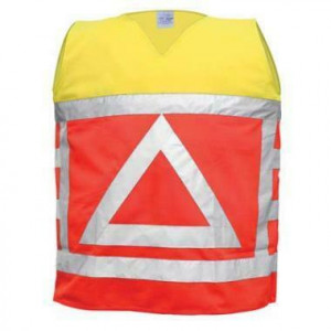 SIGNALISATIEVEST VERKEERSREGELAAR ORANJE/GEEL EN471 - M/L