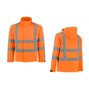 SOFTSHELLJACK HIGH VISIBILITY RWS FLUOORANJE MAAT 4XL SOFTSHELLJACK HIGH VISIBILITY RWS FLUOORANJE MAAT 4XL