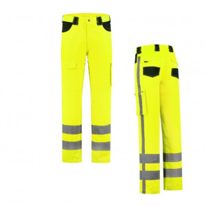 WERKBROEK HIGH VISIBILITY RWS FLUOGEEL MAAT 62 WERKBROEK HIGH VISIBILITY RWS FLUOGEEL MAAT 62