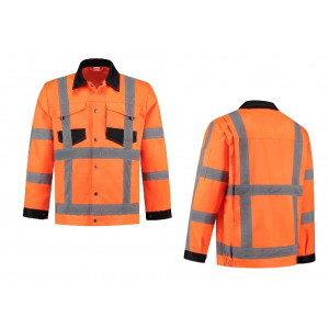 WERKJAS HIGH VISIBILITY RWS FLUOORANJE MAAT S WERKJAS HIGH VISIBILITY RWS FLUOORANJE MAAT S