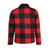 Storvik Fleece jas London Rood geblokt, teddygevoerd maat L