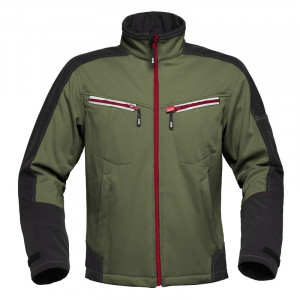 SOFTSHELL HAVEP 40145 MAAT M O.GROEN/GRIJS