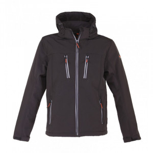 Storvik Clive Softshell werkjas teddy voering, zwart XXL