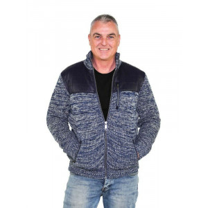 STORVIK ROAR GEBREID VEST ACRYL DONKERBLAUW MELANGE -M STORVIK ROAR GEBREID VEST ACRYL DONKERBLAUW MELANGE -M
