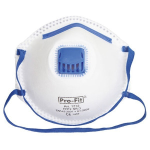 STOFMASKER MET VENTIEL, SCHADELIJK FIJNSTOF FFP2 A 3ST. STOFMASKER MET VENTIEL, SCHADELIJK FIJNSTOF FFP2 A 3ST.