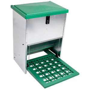 AUTOMATISCHE VOERBAK CAP. 20KG VERZINKT AUTOMATISCHE VOERBAK CAP. 20KG VERZINKT
