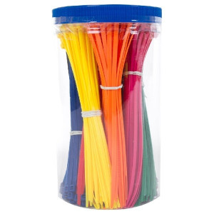 KABELBINDER -MM- ASSORTIMENT 9 KLEUREN X50 STUKS