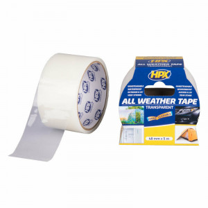 ALL WEATHER TAPE - TRANSPARANT 48MM X 5M ALL WEATHER TAPE - TRANSPARANT 48MM X 5M