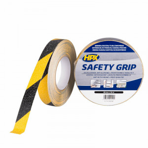 ANTI-SLIP TAPE - ZWART/GEEL 25MM X 18M ANTI-SLIP TAPE - ZWART/GEEL 25MM X 18M