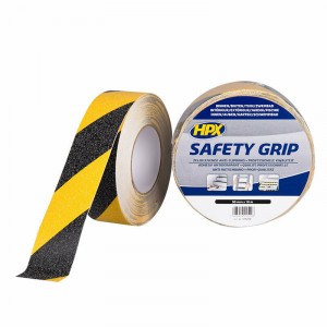 ANTI-SLIP TAPE - ZWART/GEEL 50MM X 18M ANTI-SLIP TAPE - ZWART/GEEL 50MM X 18M