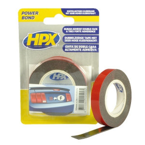 DUBBELZIJDIG ACRYL TAPE HSA POWERBOND ANTRACIET 12MM X 2M. DUBBELZIJDIG ACRYL TAPE HSA POWERBOND ANTRACIET 12MM X 2M.
