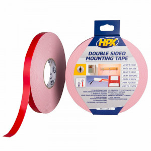 DUBBELZIJDIG SPIEGEL MONTAGE TAPE WIT 19MM X 25M. DUBBELZIJDIG SPIEGEL MONTAGE TAPE WIT 19MM X 25M.