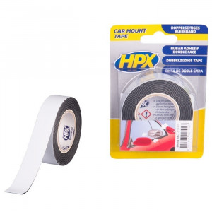 HPX DUBBELZIJDIGE PE BEVESTIGINGSTAPE - ZWART 19MM X 2M HPX DUBBELZIJDIGE PE BEVESTIGINGSTAPE - ZWART 19MM X 2M
