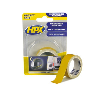 REFLECTERENDE TAPE GEEL 19MM -1.50 MTR. REFLECTERENDE TAPE GEEL 19MM -1.50 MTR.