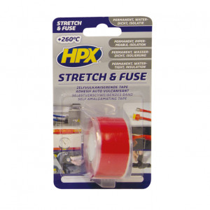 STRETCH & FUSE ZELFVULKANISERENDE TAPE - ROOD 25MM X 3M STRETCH & FUSE ZELFVULKANISERENDE TAPE - ROOD 25MM X 3M
