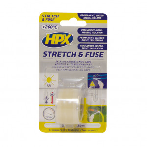 STRETCH & FUSE ZELFVULKANISERENDE TAPE - TRANSPARANT 25MM X 1,80M STRETCH & FUSE ZELFVULKANISERENDE TAPE - TRANSPARANT 25MM X 1,80M