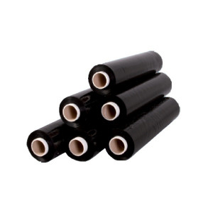 STRETCHFOLIE ZWART 50CM X 300METER STRETCHFOLIE ZWART 50CM X 300METER