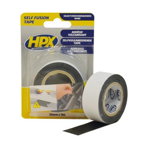 ZELFVULKANISERENDE TAPE - ZWART 25MM X 3M ZELFVULKANISERENDE TAPE - ZWART 25MM X 3M