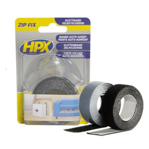 ZIP FIX KLITTENBAND (HAAK+LUS) - ZWART 2 X 20MM X 1M ZIP FIX KLITTENBAND (HAAK+LUS) - ZWART 2 X 20MM X 1M
