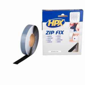 ZIP FIX KLITTENBAND (HAAK) - ZWART 20MM X 5M ZIP FIX KLITTENBAND (HAAK) - ZWART 20MM X 5M