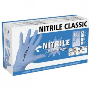 NITRIL HANDSCHOEN BLAUW BASIC (100) -XL NITRIL HANDSCHOEN BLAUW BASIC (100) -XL