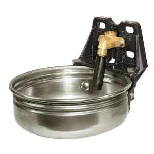 Drinkbak RVS 5L met Staafventiel 1/2" Drinkbak RVS 5L met Staafventiel 1/2"