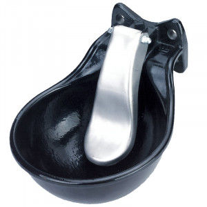 Drinkbak metaal met lepel 1 st Drinkbak metaal met lepel 1 st