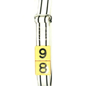 RIEM NYLON KNELGESP 130CM, WIT / ZWARTE STREPEN RIEM NYLON KNELGESP 130CM, WIT / ZWARTE STREPEN