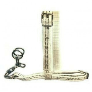 WEIDEHALSTER MET KETTING NYLON, WIT WEIDEHALSTER MET KETTING NYLON, WIT