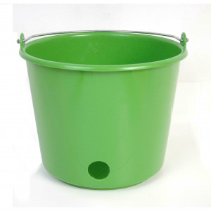 KALVER SPEENEMMER KUNSTSTOF ROND KAAL, GROEN 12L. KALVER SPEENEMMER KUNSTSTOF ROND KAAL, GROEN 12L.